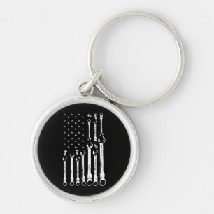 Mechanische Vlag Amerikaanse Patriottische Vlag Au Sleutelhanger