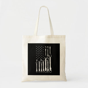 Mechanische Vlag Amerikaanse Patriottische Vlag Au Tote Bag