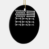 Mechanische Vlag Patriottisch Mechanisch VS Vlag O Keramisch Ornament (Rechts)