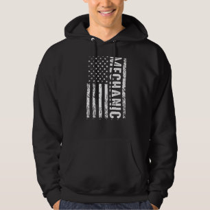 Mechanische vlag Patriottisch Mechanische Amerikaa Hoodie