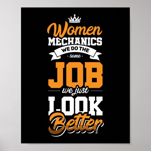 Mechanische Vliegtuig voor vrouwen Poster (Voorkant)