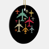 Mechanische Vliegtuigen van piloten Keramisch Ornament (Rechts)