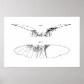 Mechanische vogel poster (Voorkant)