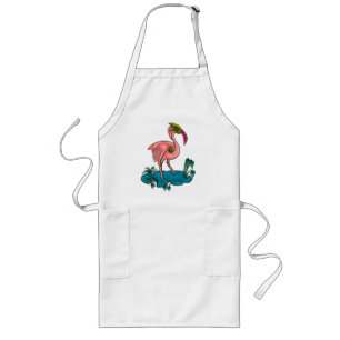 Mechanische vogel, roze flamingo Mecha Robot Lang Schort