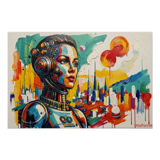 MECHANISCHE VROUW-3 PERFECT POSTER (Voorkant)