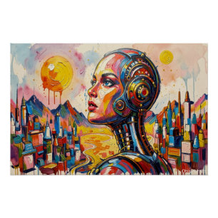 MECHANISCHE VROUW-4 PERFECT POSTER