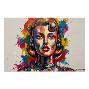 MECHANISCHE VROUW-5 PERFECT POSTER