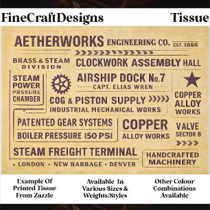 Mechanische Werken Fabriek Typografie FA6 Découpag Tissuepapier