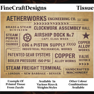 Mechanische Werken Fabriek Typografie FA7 Découpag Tissuepapier