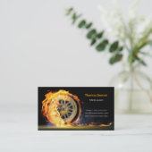 Mechanische wielvlam voor auto's visitekaartje (Staand voorkant)