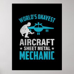 Mechanische World's Okayest Mechanic Mechanic Poster