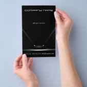 Mechanische zwarte autobus flyer (Hand)