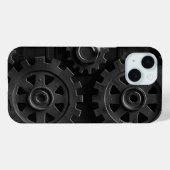 Mechanische zwarte Gearworks telefoonhoes Case-Mate iPhone Case (Achterkant (horizontaal))