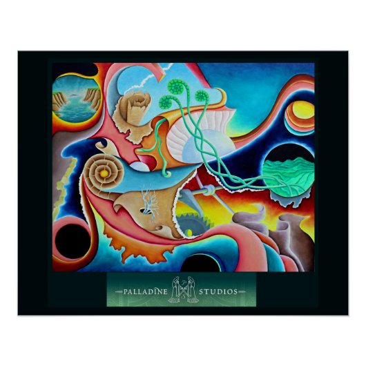 'Mechanisme van Natuur' Glanzend Poster (Voorkant)