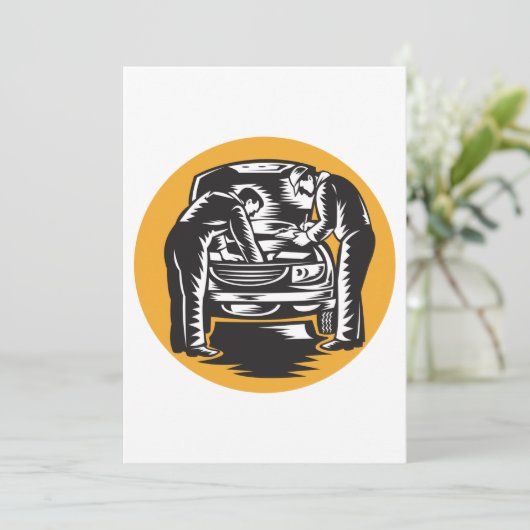 Mechanismen voor het uitzenden van een auto kaart (Staand voorkant)