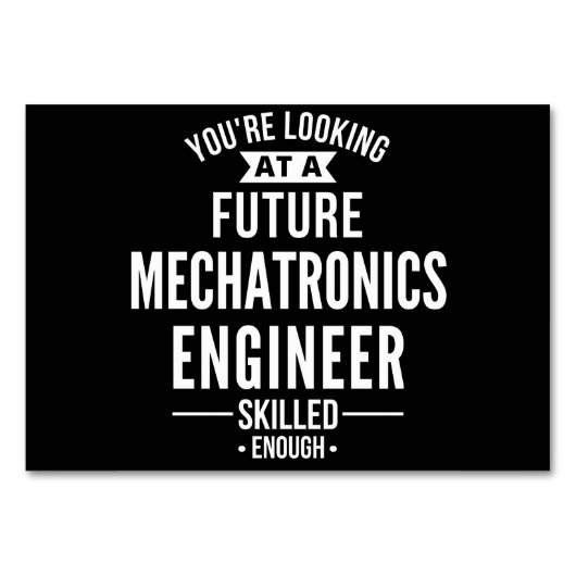 Mechatronics engineer gift kaart (Voorkant)