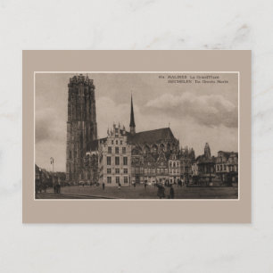 Mechelen Malines Grote Markt Grand Place Briefkaart