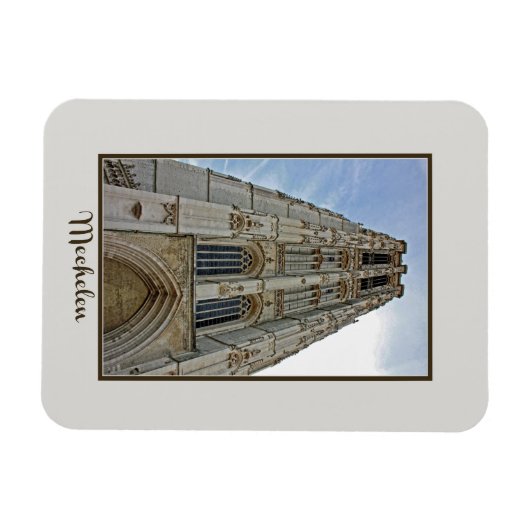 Mechelse kathedraal België Magneet (Horizontaal)