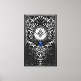 MechTron One Abstracte Art Canvas Afdruk