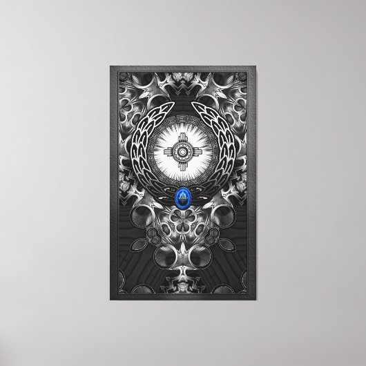 MechTron One Abstracte Art Canvas Afdruk (Voorkant)