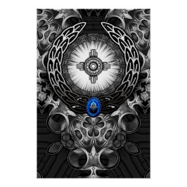 MechTron One Abstracte Art Perfect Poster