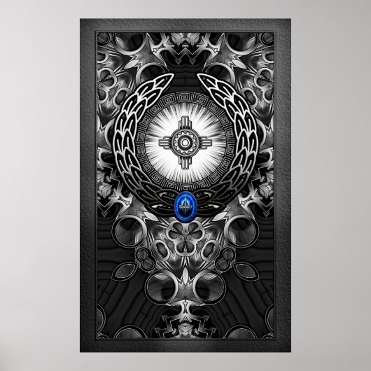 MechTron One Abstracte Art Poster (Voorkant)