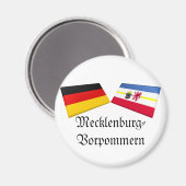 Mecklenburg-Voor-Pommeren, Duitsland Vlag Tegels Magneet (Voorkant / Achterkant)