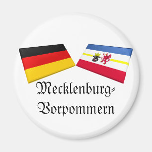 Mecklenburg-Voor-Pommeren, Duitsland Vlag Tegels Magneet