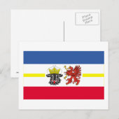 Mecklenburg-Voor-Pommern-vlag Briefkaart (Voorkant / Achterkant)
