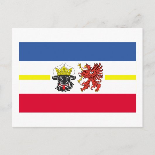 Mecklenburg-Voor-Pommern-vlag Briefkaart (Voorkant)