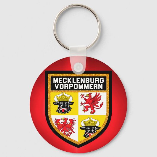 Mecklenburg-Voor-Pommern-vlag Sleutelhanger (Voorkant)