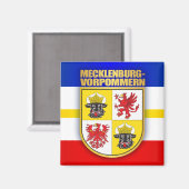 Mecklenburg-Vorpommern COA Magneet (Voorkant / Achterkant)