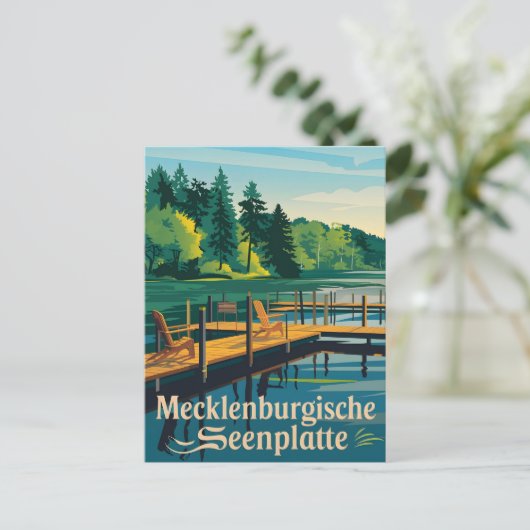 Mecklenburgische Seenplatte Briefkaart (Staand voorkant)