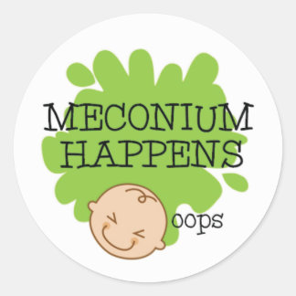 Meconium gebeurt grappige medische Stickers