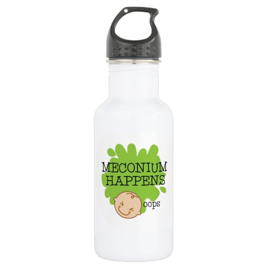 Meconium geluk waterflacon waterfles  (Voorkant)