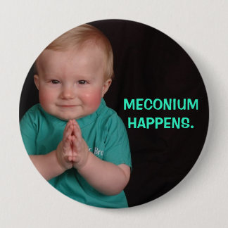 MECONIUMGEBEUREN. RONDE BUTTON 4,0 CM