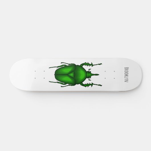 Mecynorhina torquata bug cartoon illustratie persoonlijk skateboard (Horizontaal)