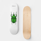 Mecynorhina torquata bug cartoon illustratie persoonlijk skateboard (Voorkant)