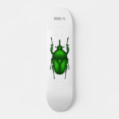 Mecynorhina torquata bug cartoon illustratie persoonlijk skateboard (Voorkant)