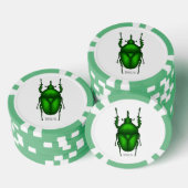 Mecynorhina torquata bug cartoon illustratie poker chips (Opstapeling)