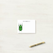 Mecynorhina torquata bug cartoon illustratie post-it® notes (Op bureau)
