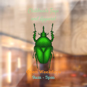 Mecynorhina torquata bug cartoon illustratie raamsticker (Vel 2)