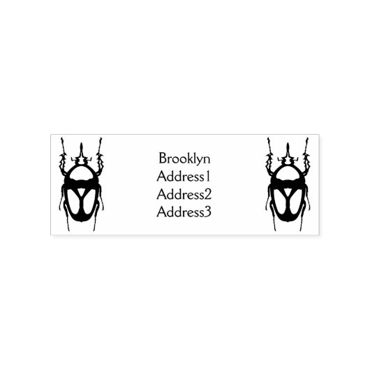 Mecynorhina torquata bug cartoon illustratie rubberstempel (Afrduk)