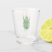 Mecynorhina torquata bug cartoon illustration shot glas (Achterkant)