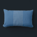 med BLAUW & ZILVERGRIJS, MENORAH & STERREN kussen<br><div class="desc">blauw en grijs MENORAH kussen STER VAN DAVID TRIM door designer Sandy Closs ~ SandyCloss~</div>