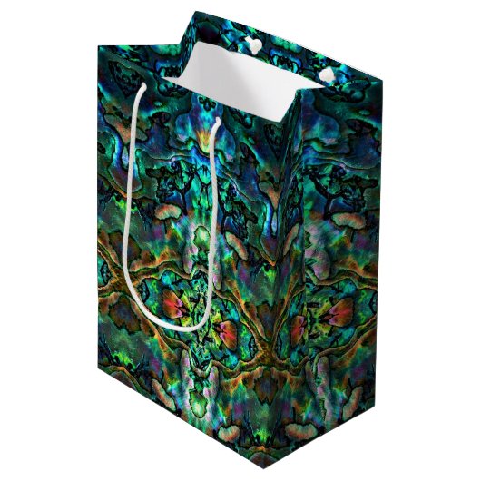 Med Gift Bag Abalone Medium Cadeauzakje (Voorkant Gekanteld)