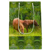 Med Gift Bag Assateague Ponies Medium Cadeauzakje (Achterkant)