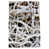 Med Gift Bag Elk Antlers Medium Cadeauzakje (Achterkant)