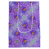 Med Gift Bag Lavendel Pioenrozen Medium Cadeauzakje (Achterkant)