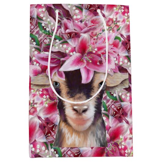 Med Gift Bag Lily de Goat Medium Cadeauzakje (Voorkant)